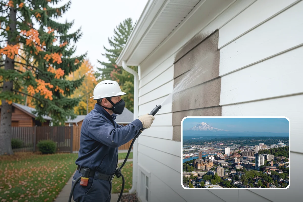 Stucco Soft Wash in Tacoma, Pierce County, WA - Cleans porous stucco without chipping its texture