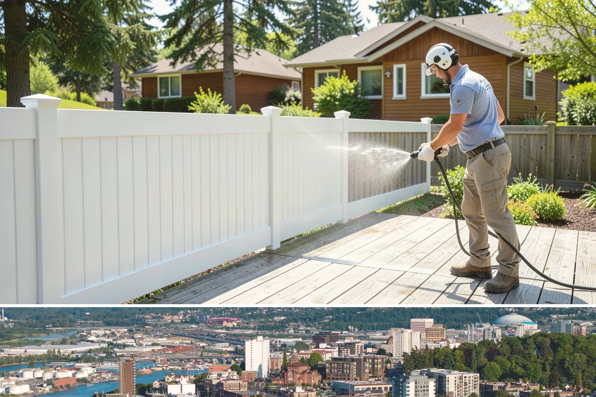 Stucco Soft Wash in Tacoma, Pierce County, WA - Best in the milder, drier stretches so the porous stucco can dry properly after washing.
