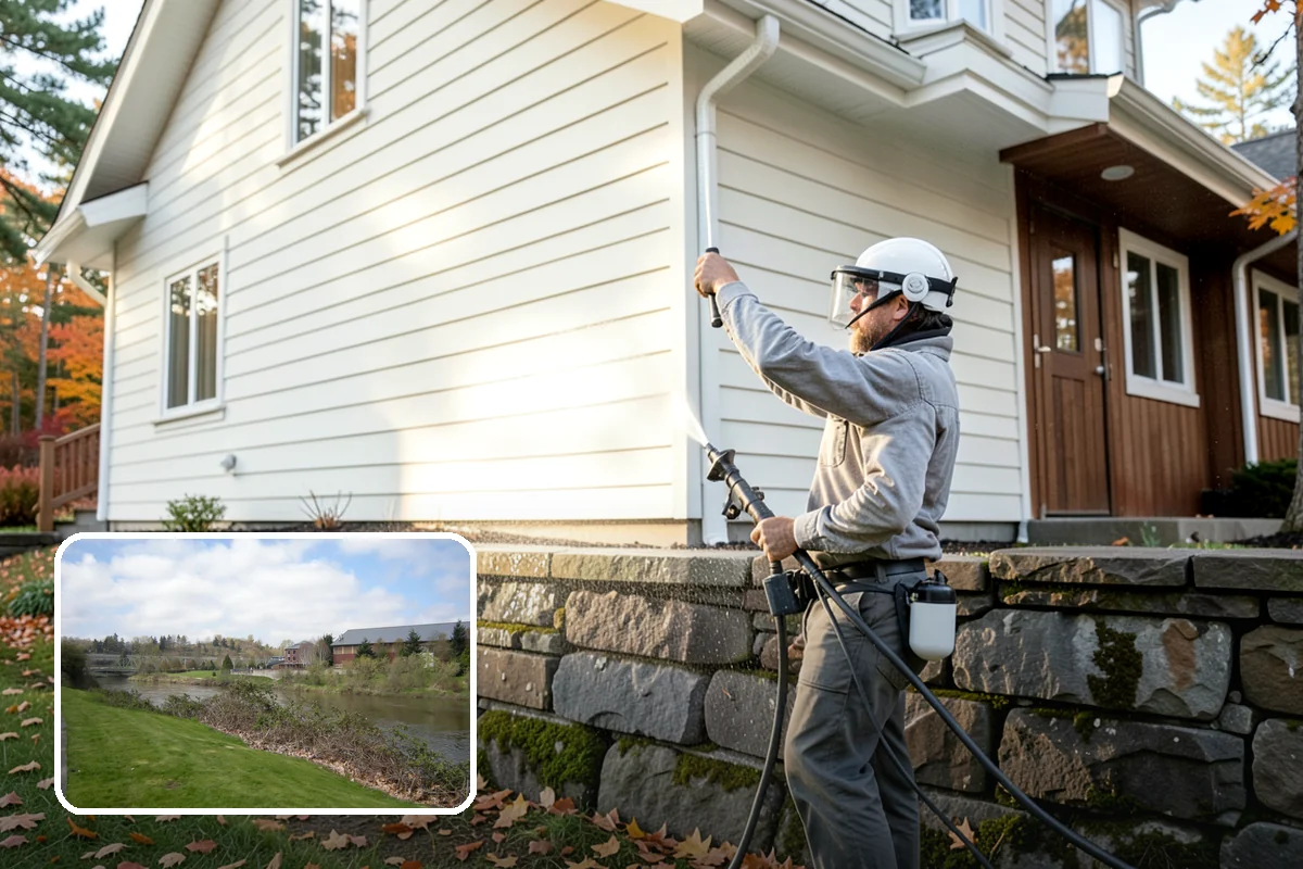 Stucco Soft Wash in Tukwila, King County, WA - Cleans porous stucco without chipping its texture