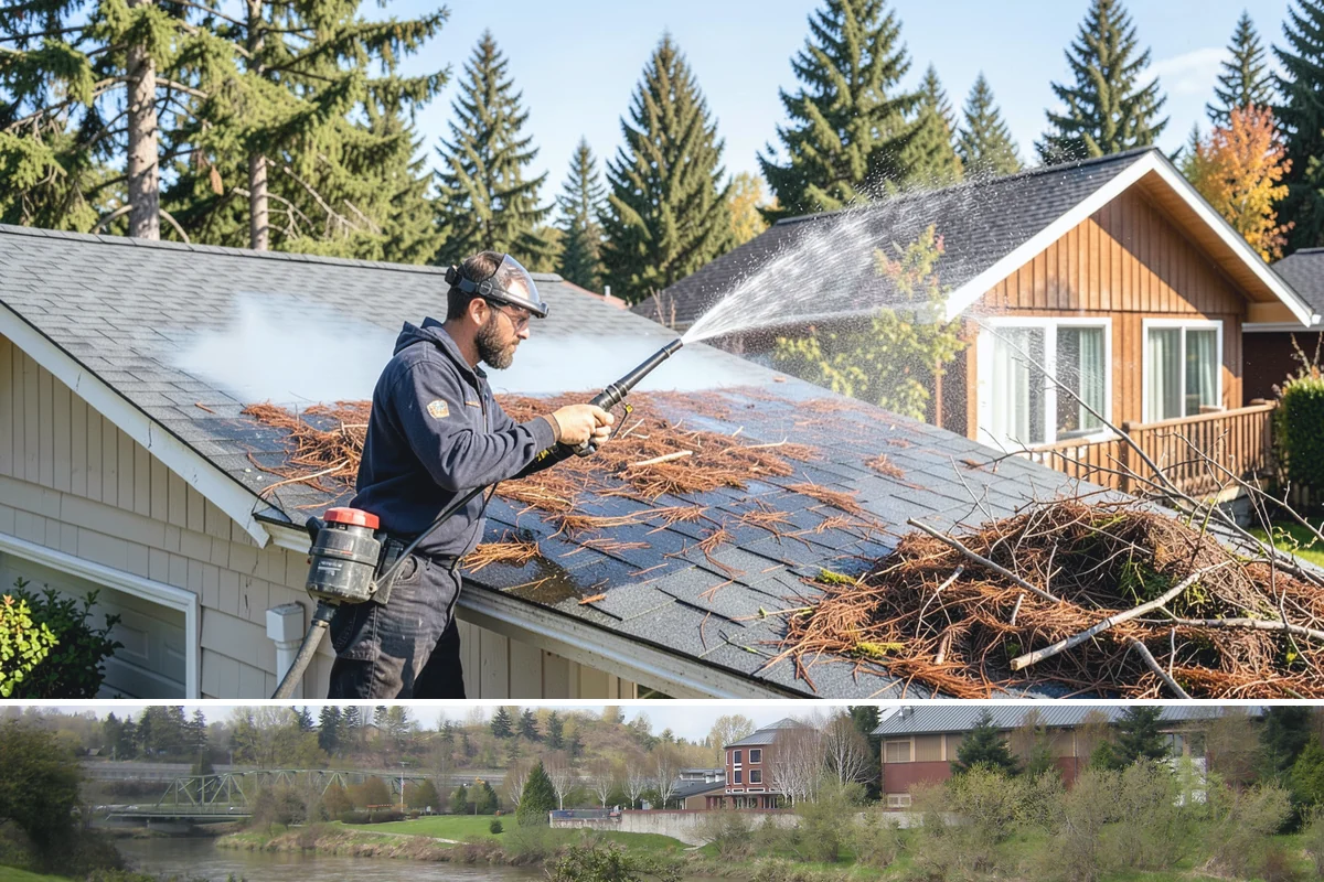 Stucco Soft Wash in Tukwila, King County, WA - Best in the milder, drier stretches so the porous stucco can dry properly after washing.
