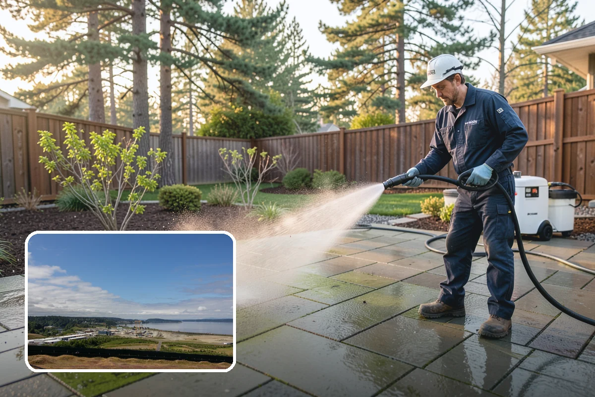 Stucco Soft Wash in University Place, Pierce County, WA - Cleans porous stucco without chipping its texture