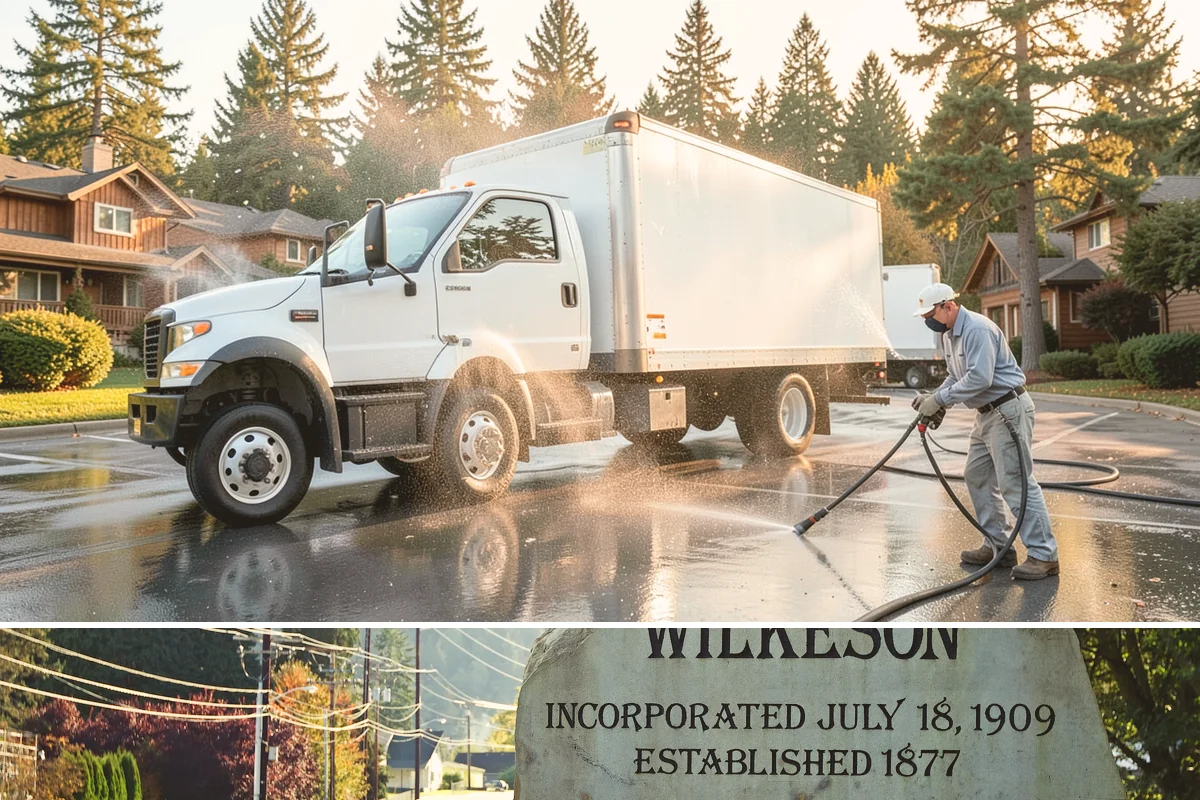 Stucco Soft Wash in Wilkeson, Pierce County, WA - Best in the milder, drier stretches so the porous stucco can dry properly after washing.