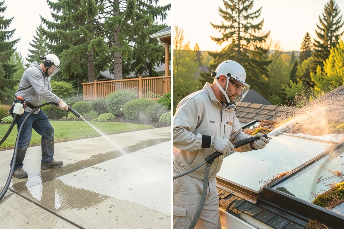Surface Cleaning in Algona, King County, WA - Clear the flat surface of loose debris