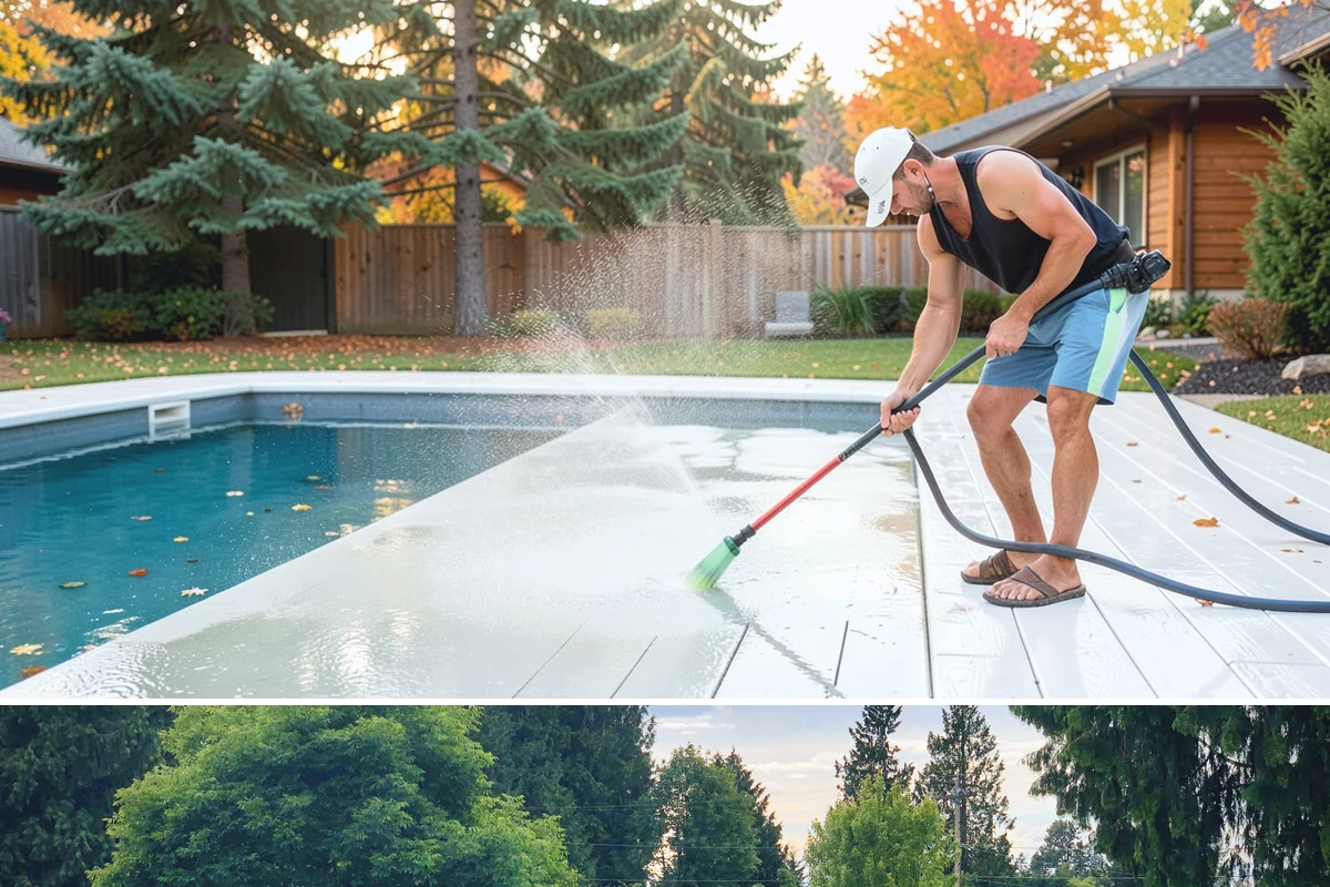 Surface Cleaning in Bonney Lake, Pierce County, WA - Best in the drier spring-through-fall window, though it handles algae buildup effectively whenever surfaces need attention.