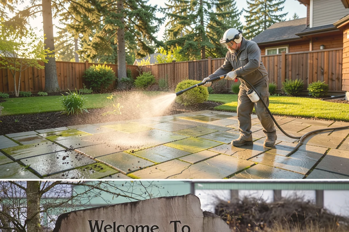 Surface Cleaning in Buckley, Pierce County, WA - Best in the drier spring-through-fall window, though it handles algae buildup effectively whenever surfaces need attention.