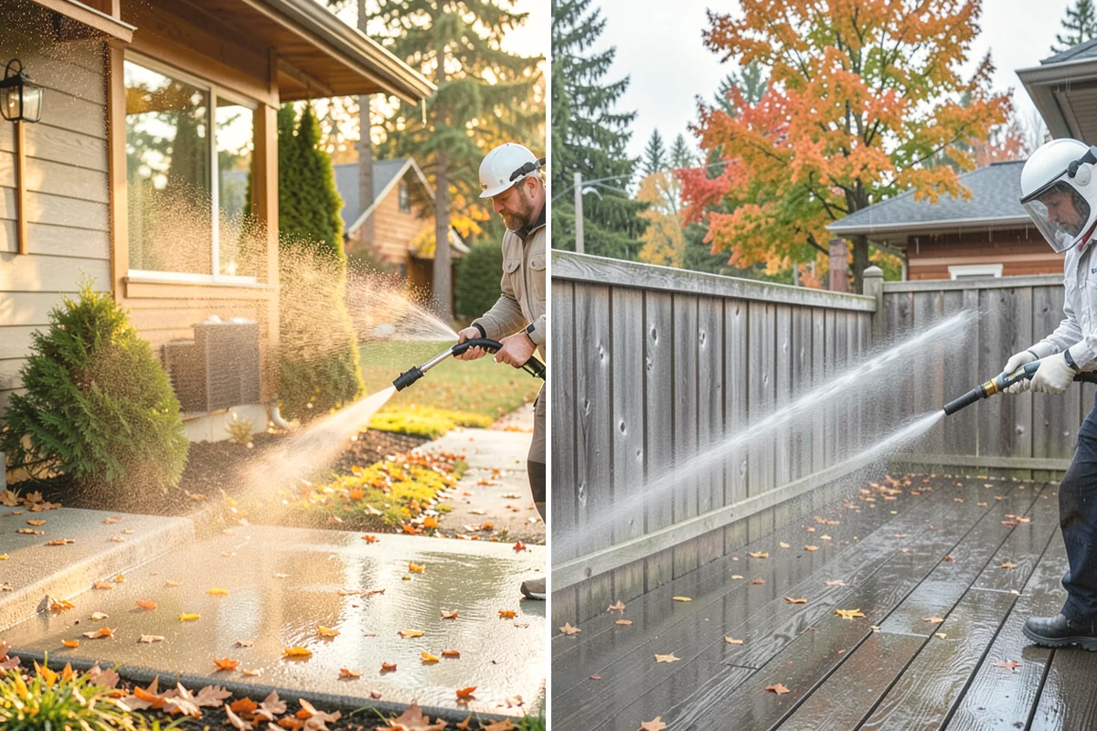Surface Cleaning in Burien, King County, WA - Clear the flat surface of loose debris