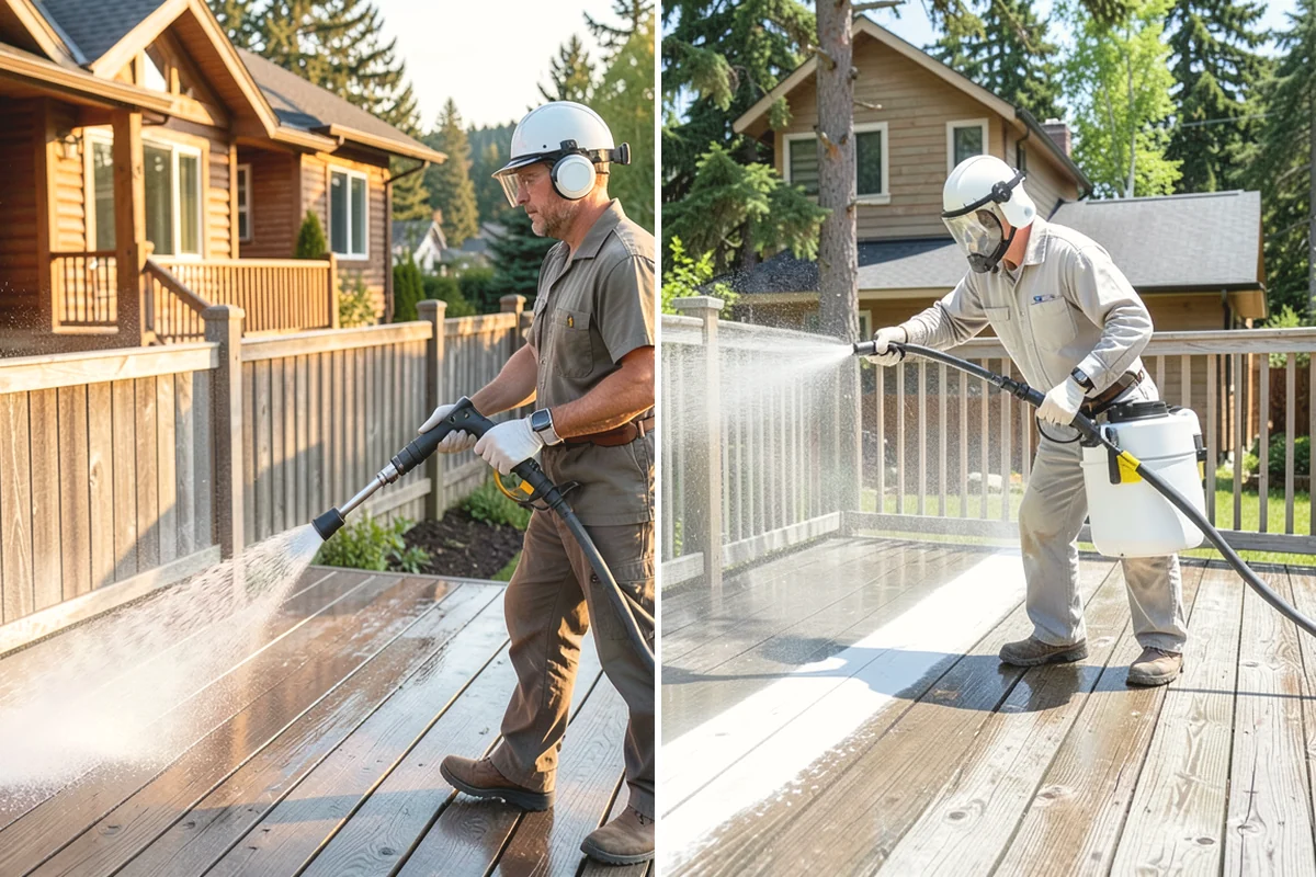 Surface Cleaning in Burlington, Skagit County, WA - Clear the flat surface of loose debris