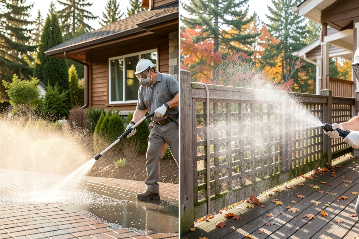 Surface Cleaning in Concrete, Skagit County, WA - Clear the flat surface of loose debris