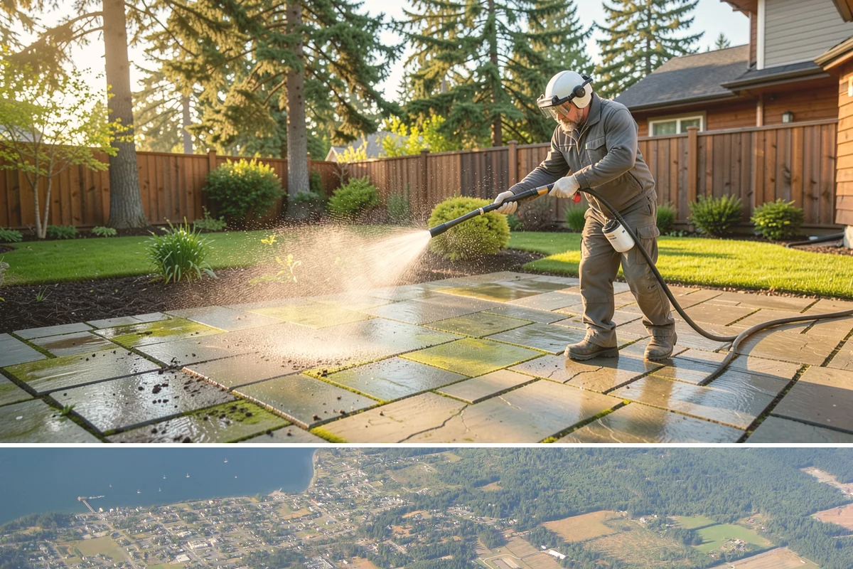 Surface Cleaning in Coupeville, Island County, WA - Best in the drier spring-through-fall window, though it handles algae buildup effectively whenever surfaces need attention.