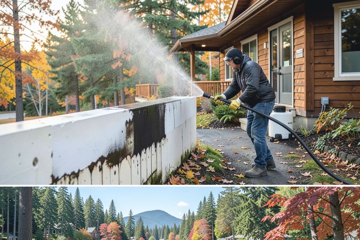 Surface Cleaning in Covington, King County, WA - Best in the drier spring-through-fall window, though it handles algae buildup effectively whenever surfaces need attention.