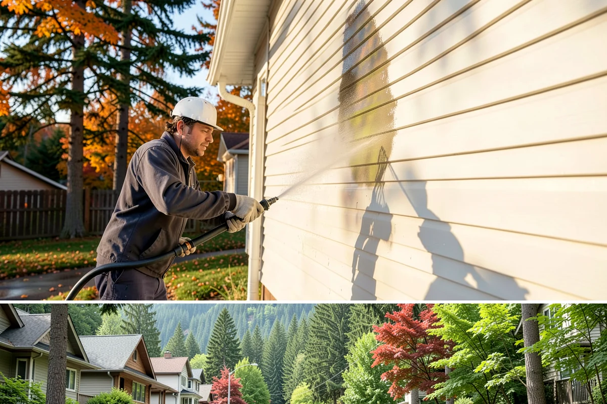 Surface Cleaning in Darrington, Snohomish County, WA - Best in the drier spring-through-fall window, though it handles algae buildup effectively whenever surfaces need attention.
