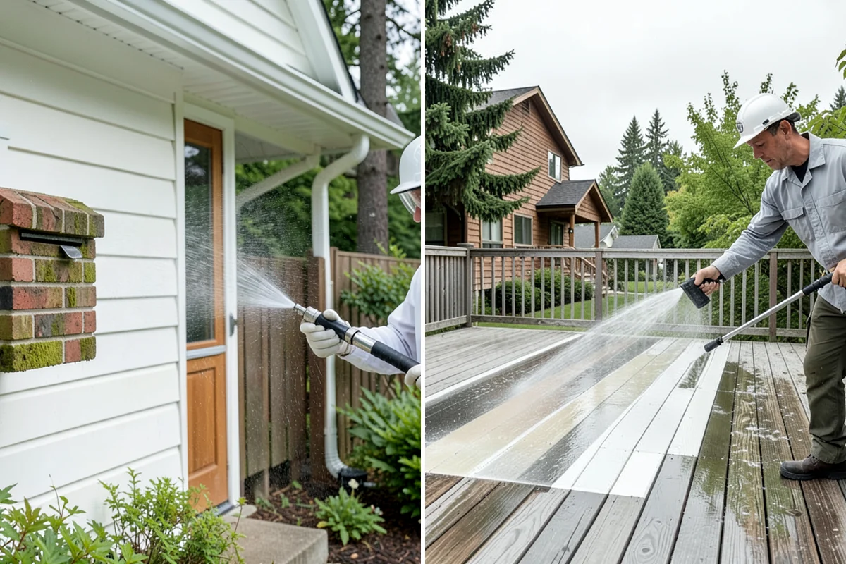 Surface Cleaning in DuPont, Pierce County, WA - Clear the flat surface of loose debris