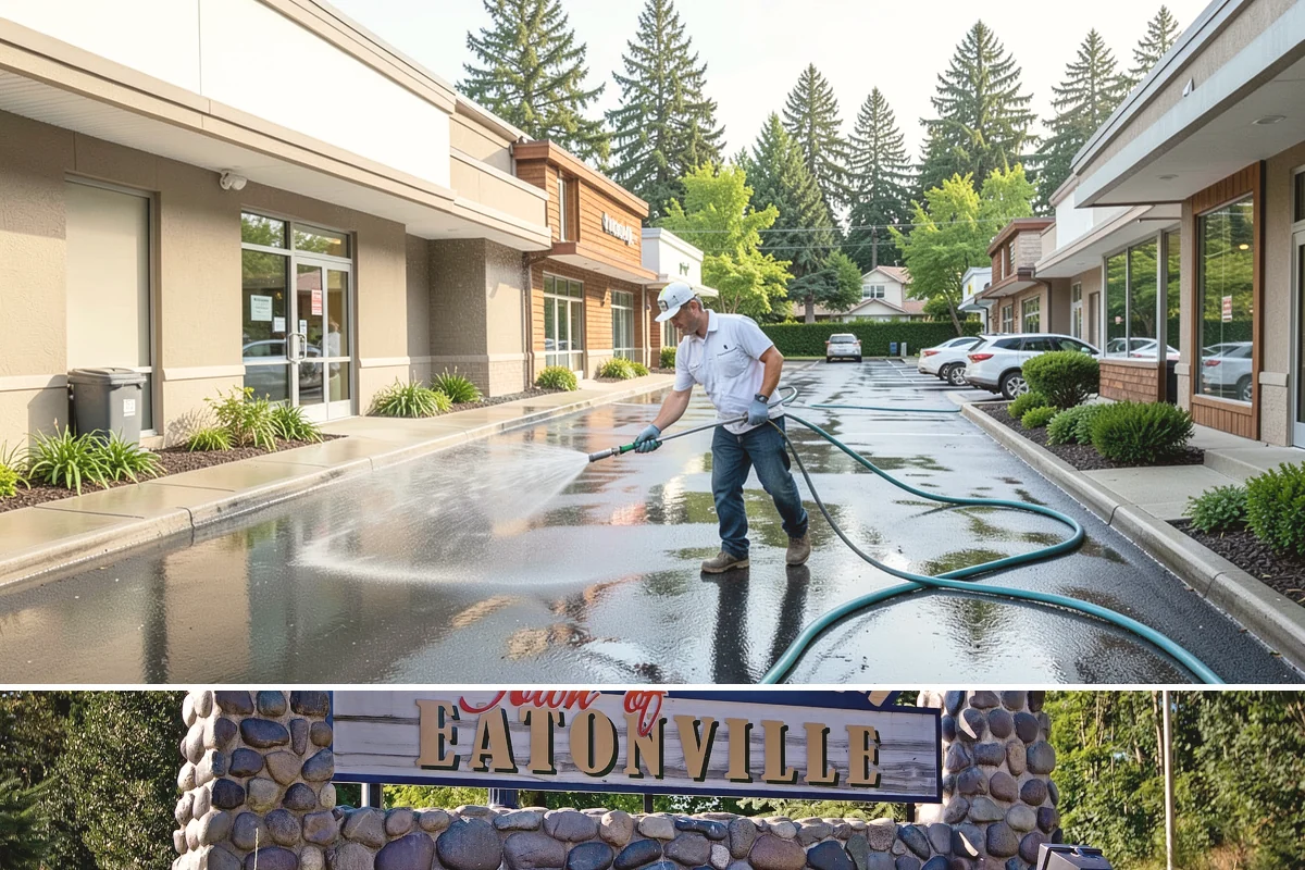 Surface Cleaning in Eatonville, Pierce County, WA - Best in the drier spring-through-fall window, though it handles algae buildup effectively whenever surfaces need attention.
