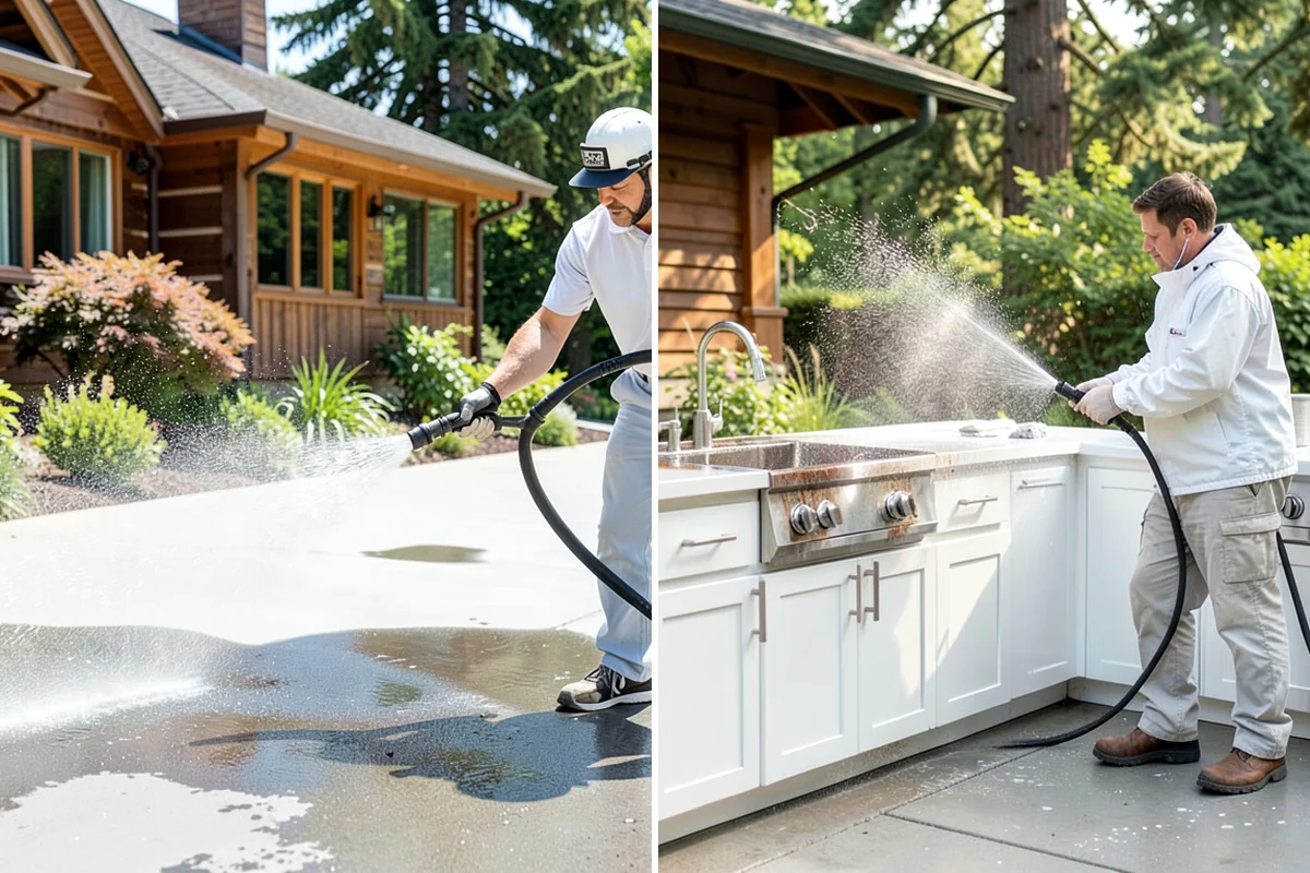 Surface Cleaning in Gig Harbor, Pierce County, WA - Clear the flat surface of loose debris