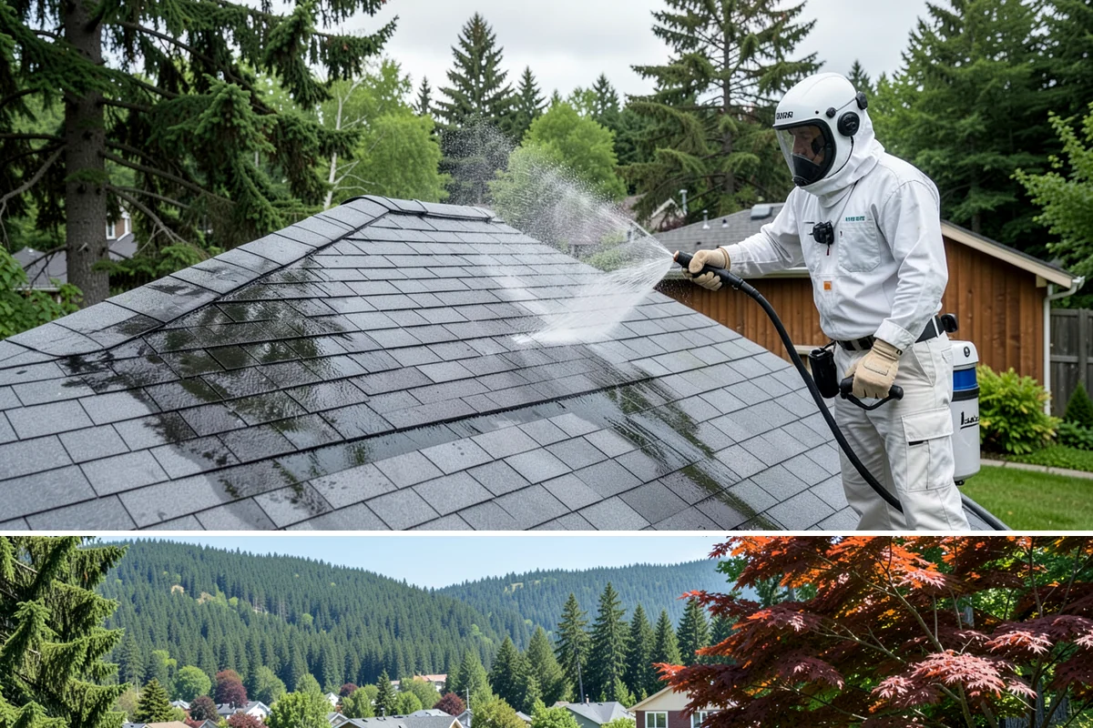 Surface Cleaning in Index, Snohomish County, WA - Best in the drier spring-through-fall window, though it handles algae buildup effectively whenever surfaces need attention.