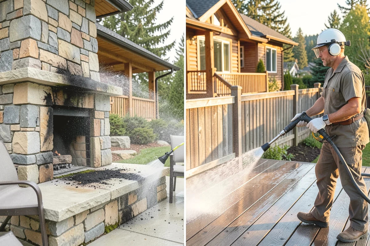Surface Cleaning in Issaquah, King County, WA - Clear the flat surface of loose debris