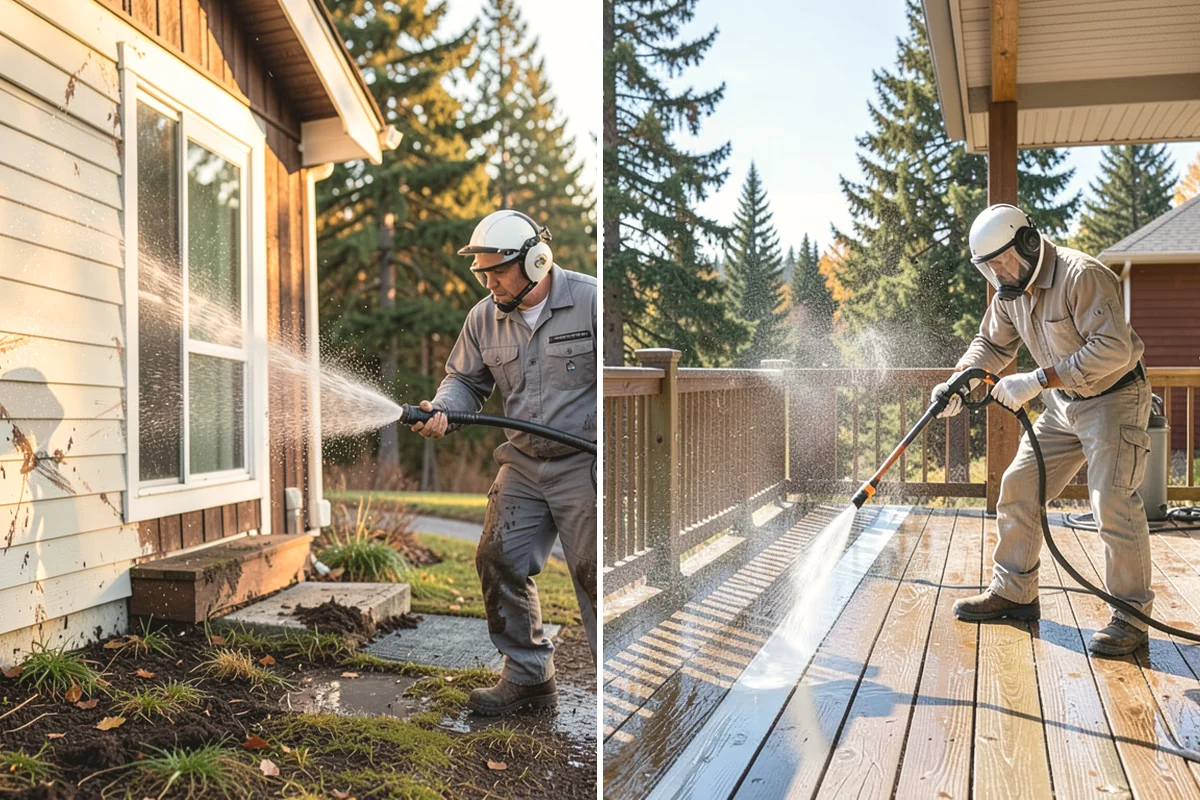 Surface Cleaning in La Conner, Skagit County, WA - Clear the flat surface of loose debris