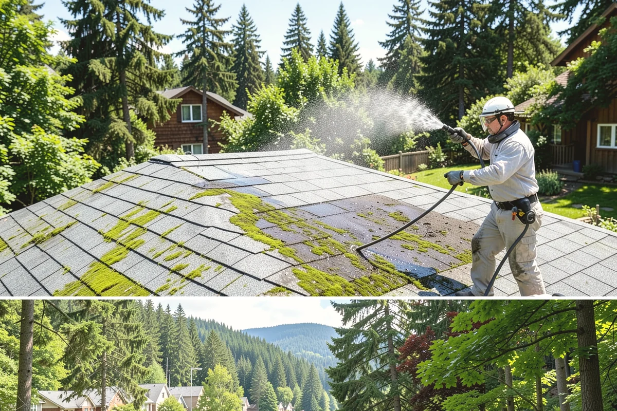Surface Cleaning in Lake Forest Park, King County, WA - Best in the drier spring-through-fall window, though it handles algae buildup effectively whenever surfaces need attention.