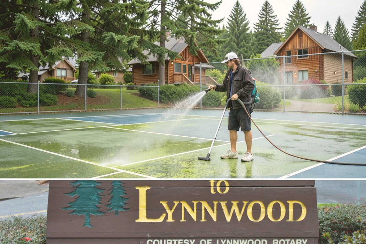 Surface Cleaning in Lynnwood, Snohomish County, WA - Best in the drier spring-through-fall window, though it handles algae buildup effectively whenever surfaces need attention.