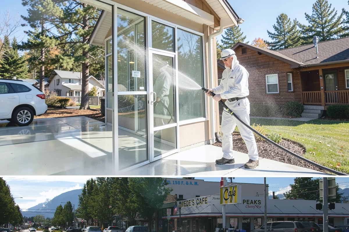 Surface Cleaning in North Bend, King County, WA - Best in the drier spring-through-fall window, though it handles algae buildup effectively whenever surfaces need attention.