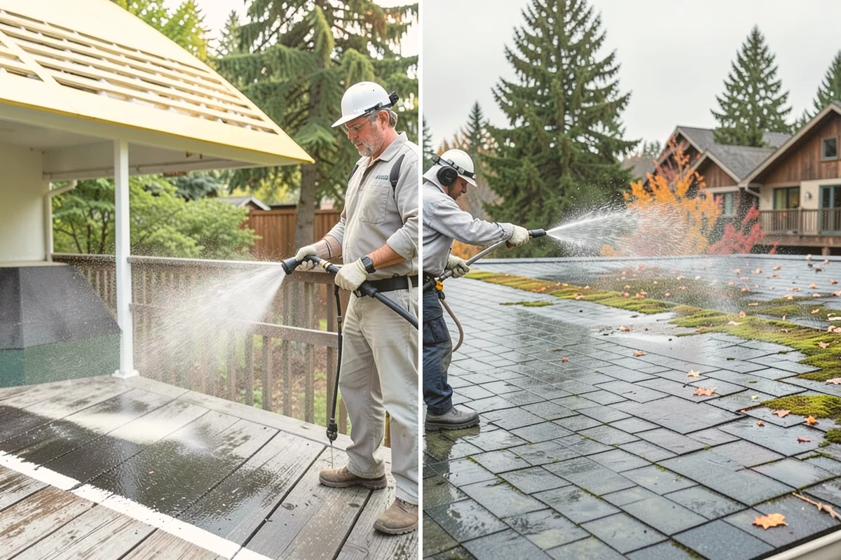 Surface Cleaning in Orting, Pierce County, WA - Clear the flat surface of loose debris