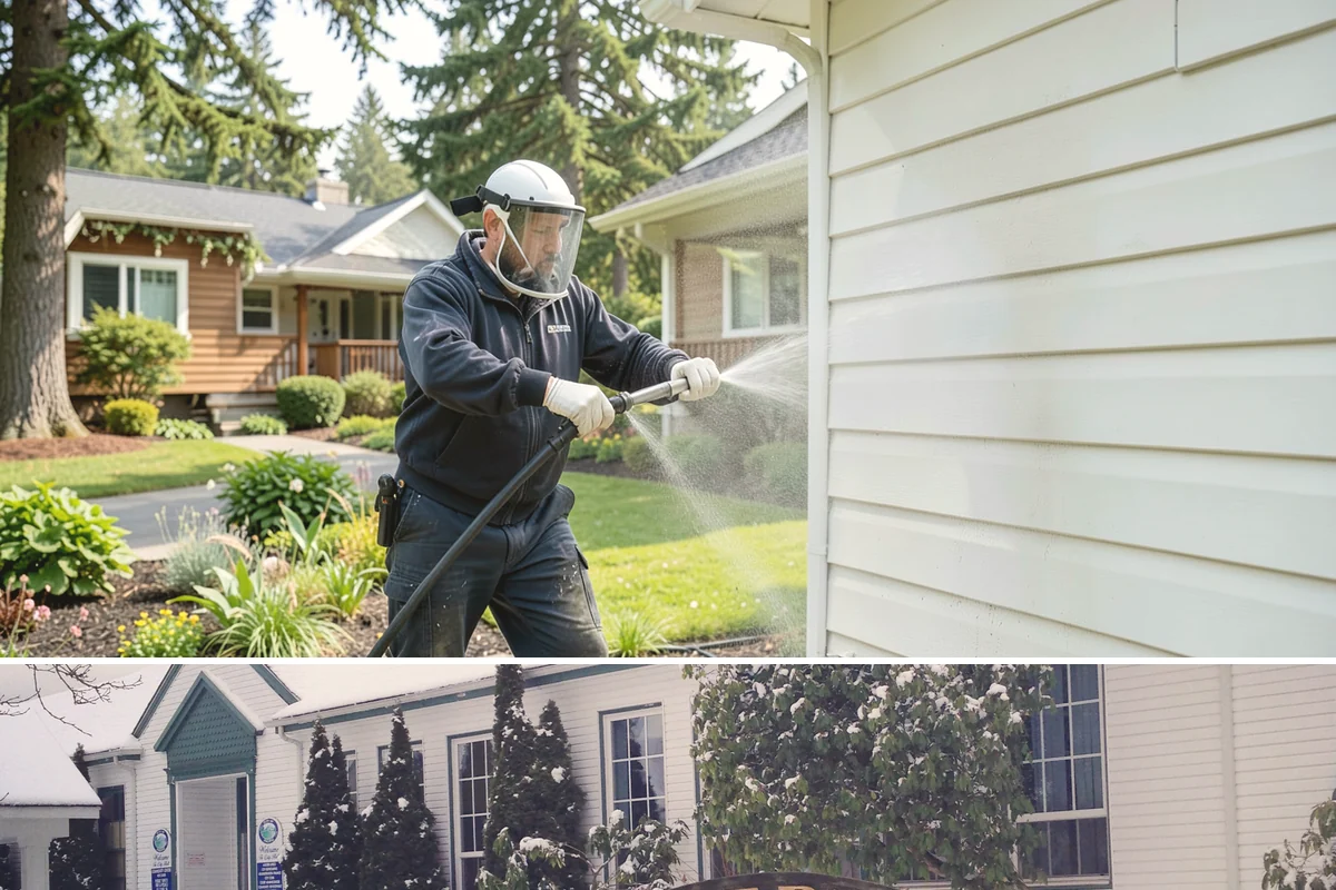 Surface Cleaning in Pacific, King County, WA - Best in the drier spring-through-fall window, though it handles algae buildup effectively whenever surfaces need attention.