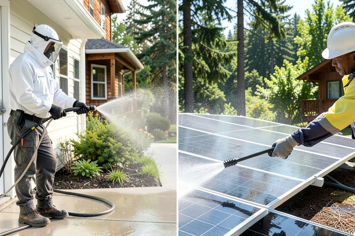 Surface Cleaning in Puyallup, Pierce County, WA - Clear the flat surface of loose debris