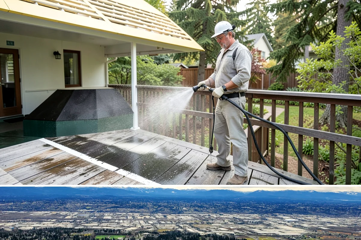 Surface Cleaning in SeaTac, King County, WA - Best in the drier spring-through-fall window, though it handles algae buildup effectively whenever surfaces need attention.