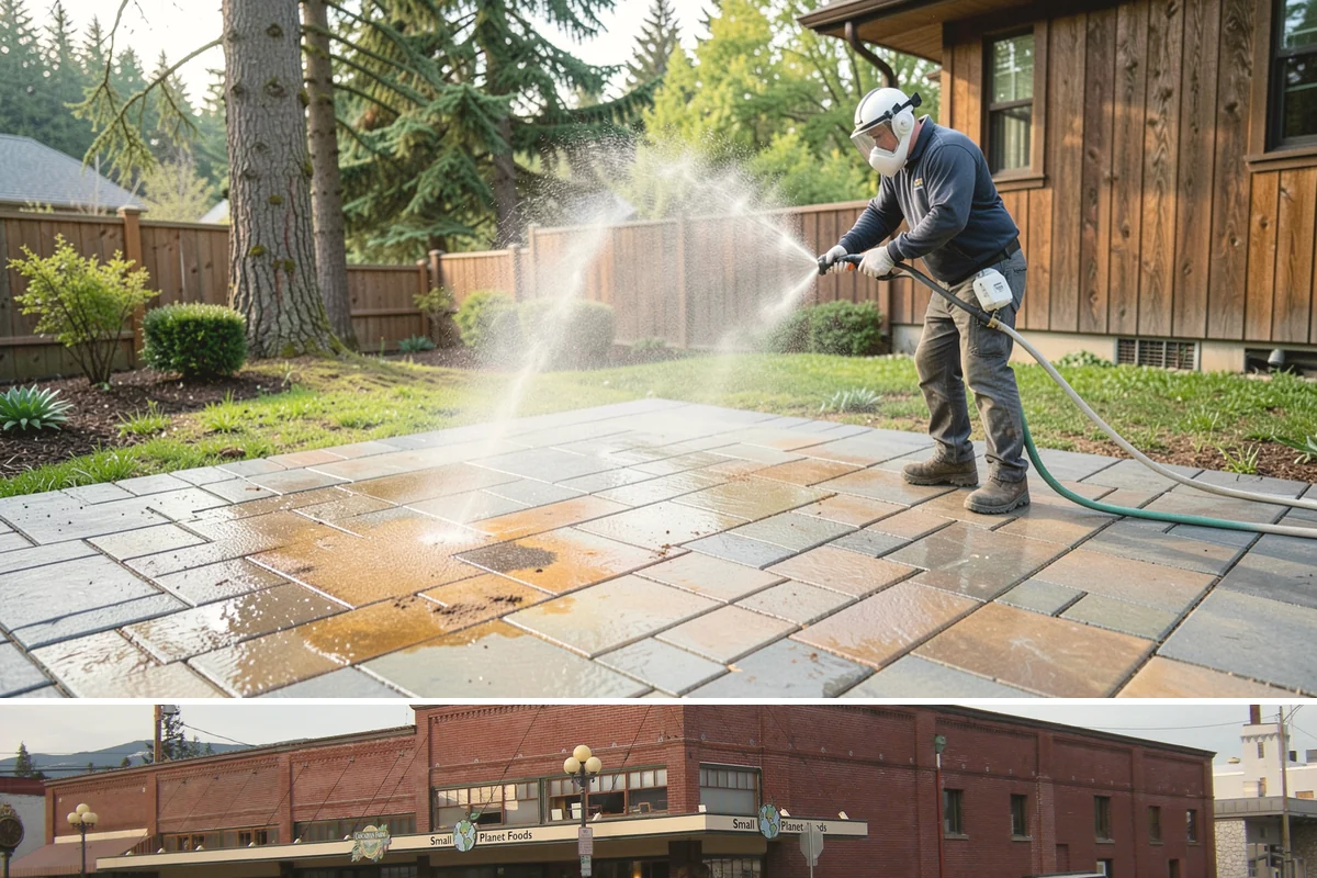 Surface Cleaning in Sedro-Woolley, Skagit County, WA - Best in the drier spring-through-fall window, though it handles algae buildup effectively whenever surfaces need attention.