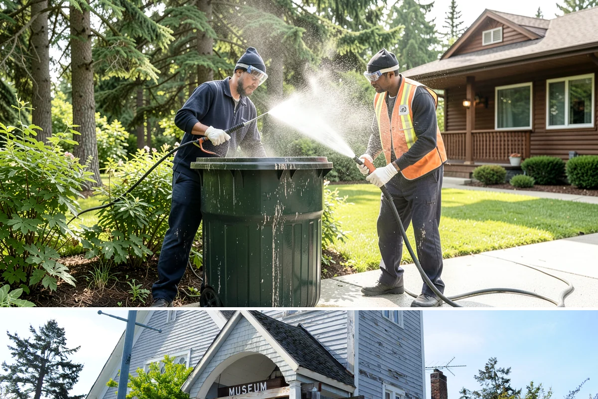Surface Cleaning in Steilacoom, Pierce County, WA - Best in the drier spring-through-fall window, though it handles algae buildup effectively whenever surfaces need attention.