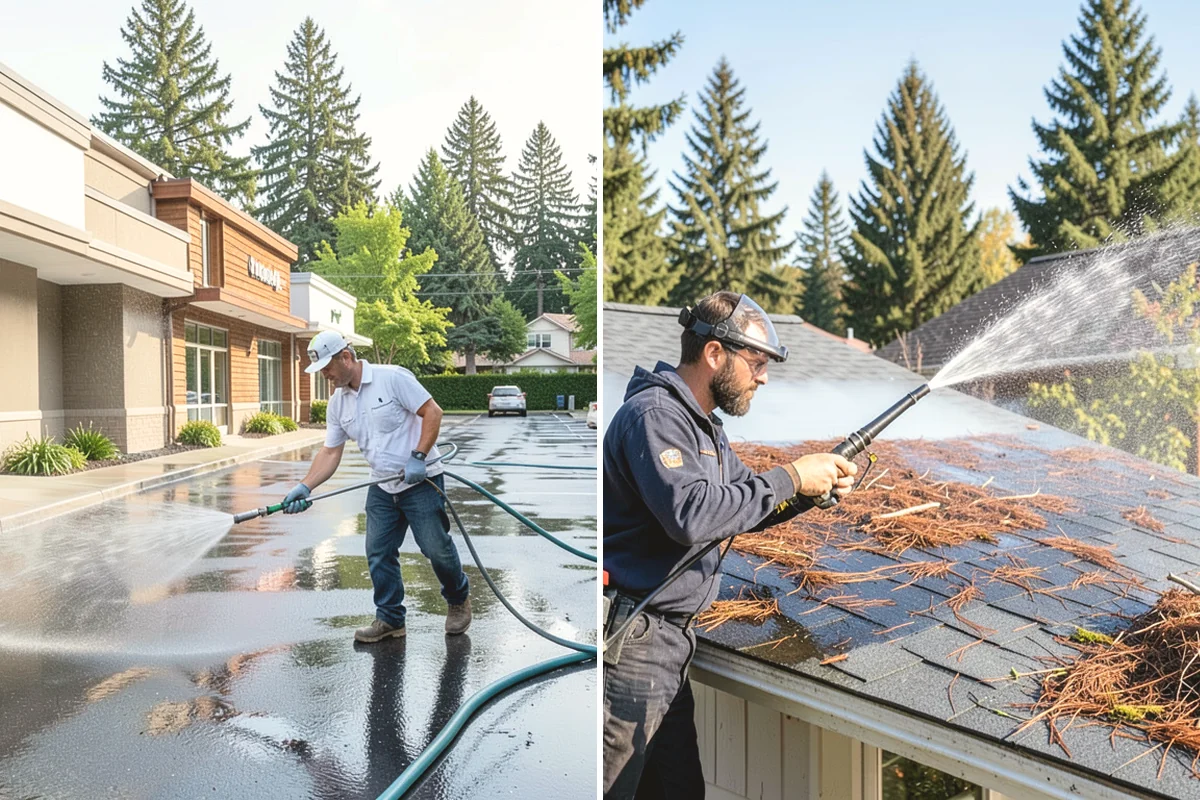 Surface Cleaning in Tacoma, Pierce County, WA - Clear the flat surface of loose debris