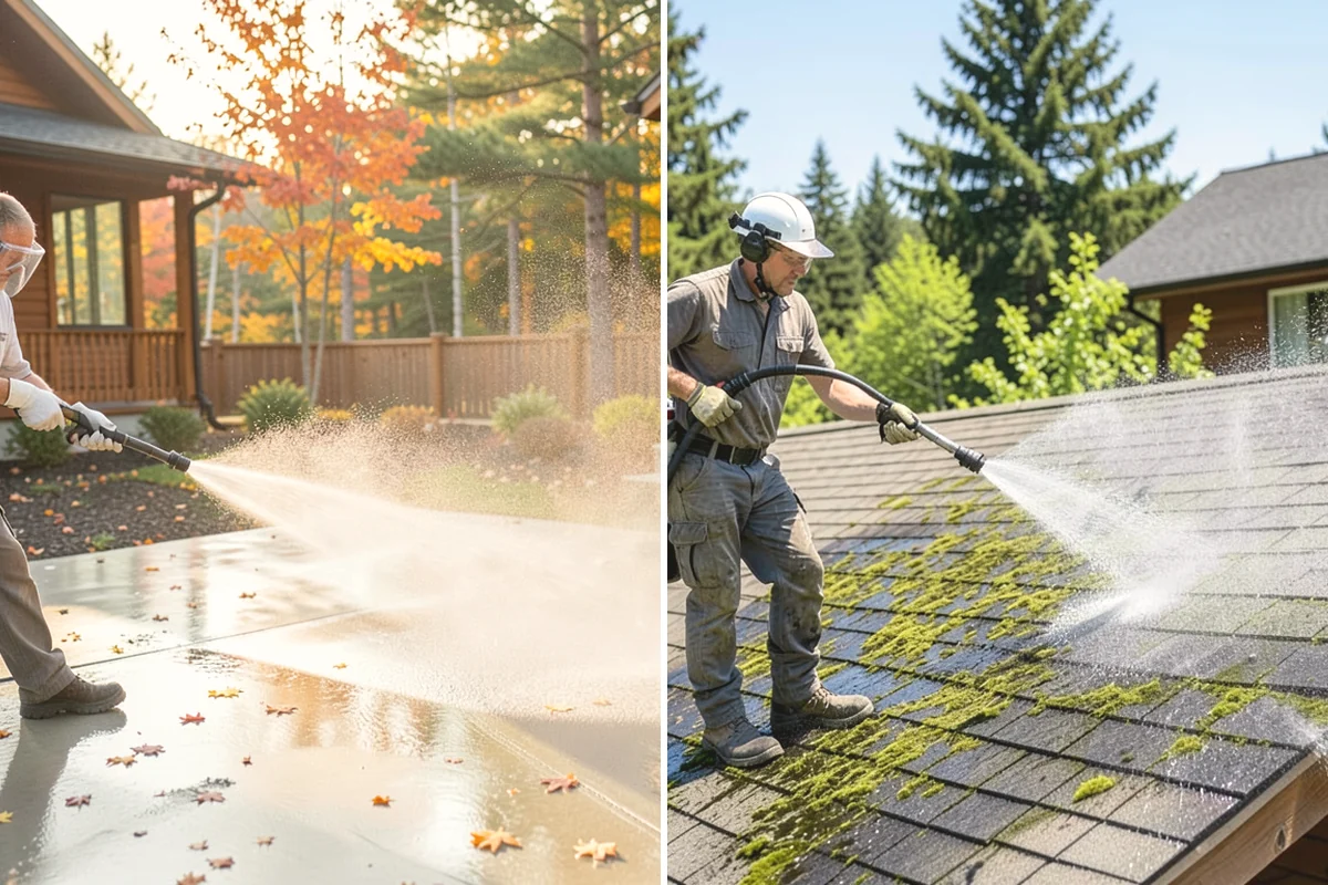Surface Cleaning in University Place, Pierce County, WA - Clear the flat surface of loose debris