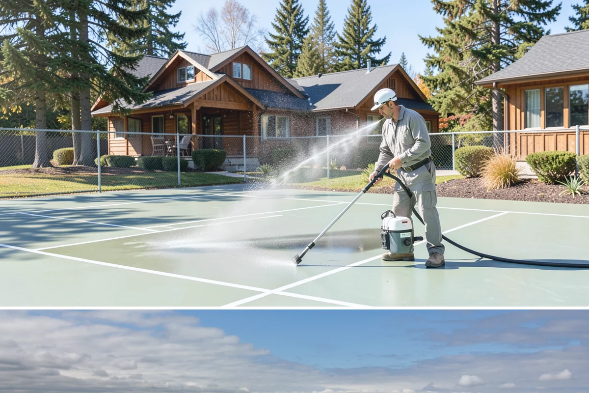 Surface Cleaning in University Place, Pierce County, WA - Best in the drier spring-through-fall window, though it handles algae buildup effectively whenever surfaces need attention.