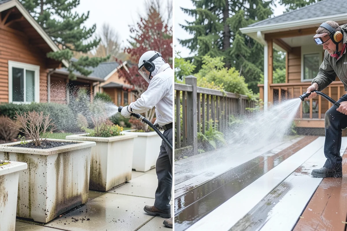 Surface Cleaning in Woodinville, King County, WA - Clear the flat surface of loose debris