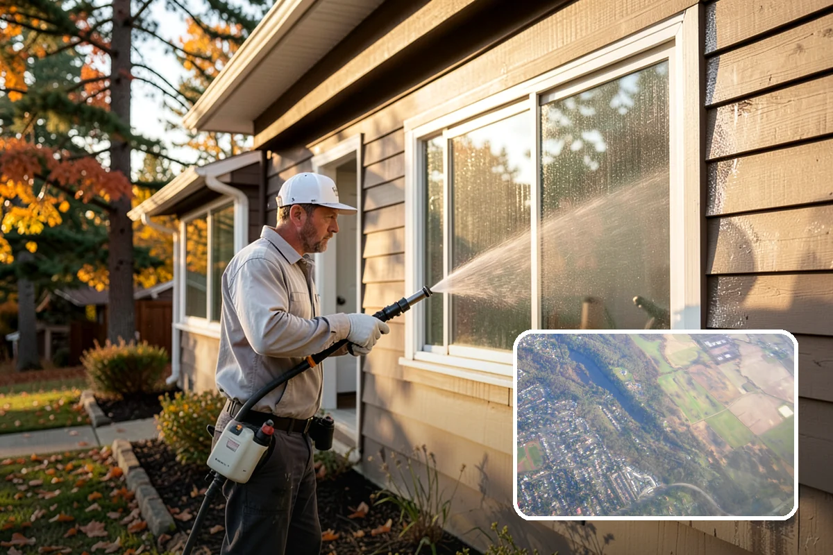 Swing Set Washing in Algona, King County, WA - Clears mildew from wood frames and grime from metal