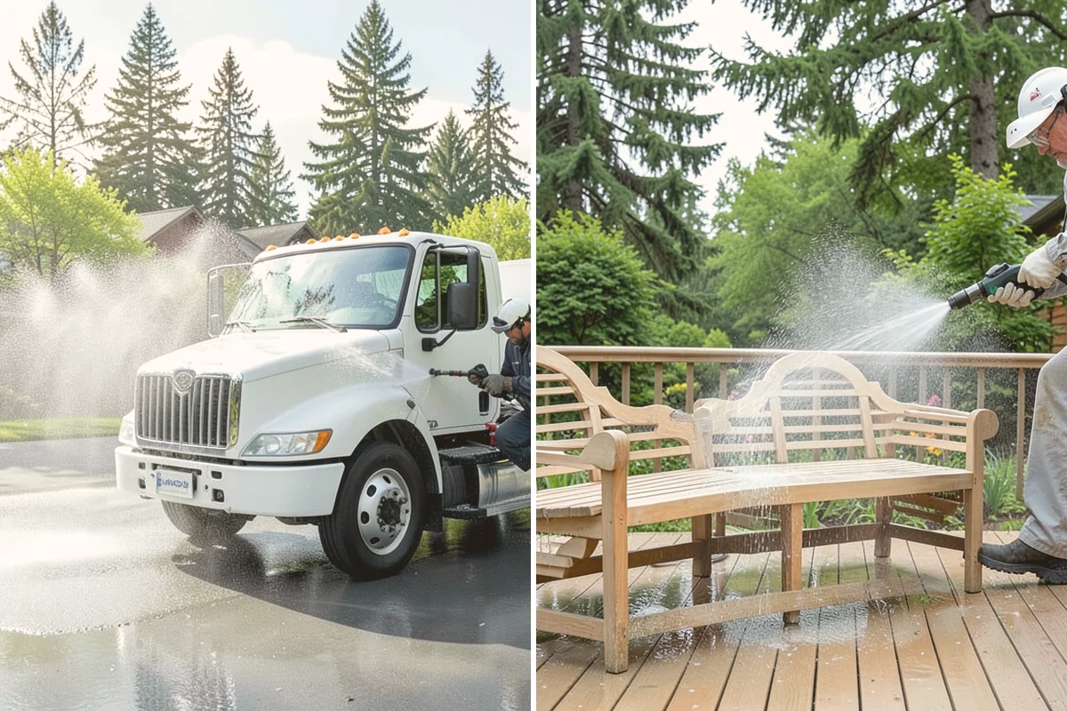Swing Set Washing in Algona, King County, WA - Inspect the frame, seats, and hardware