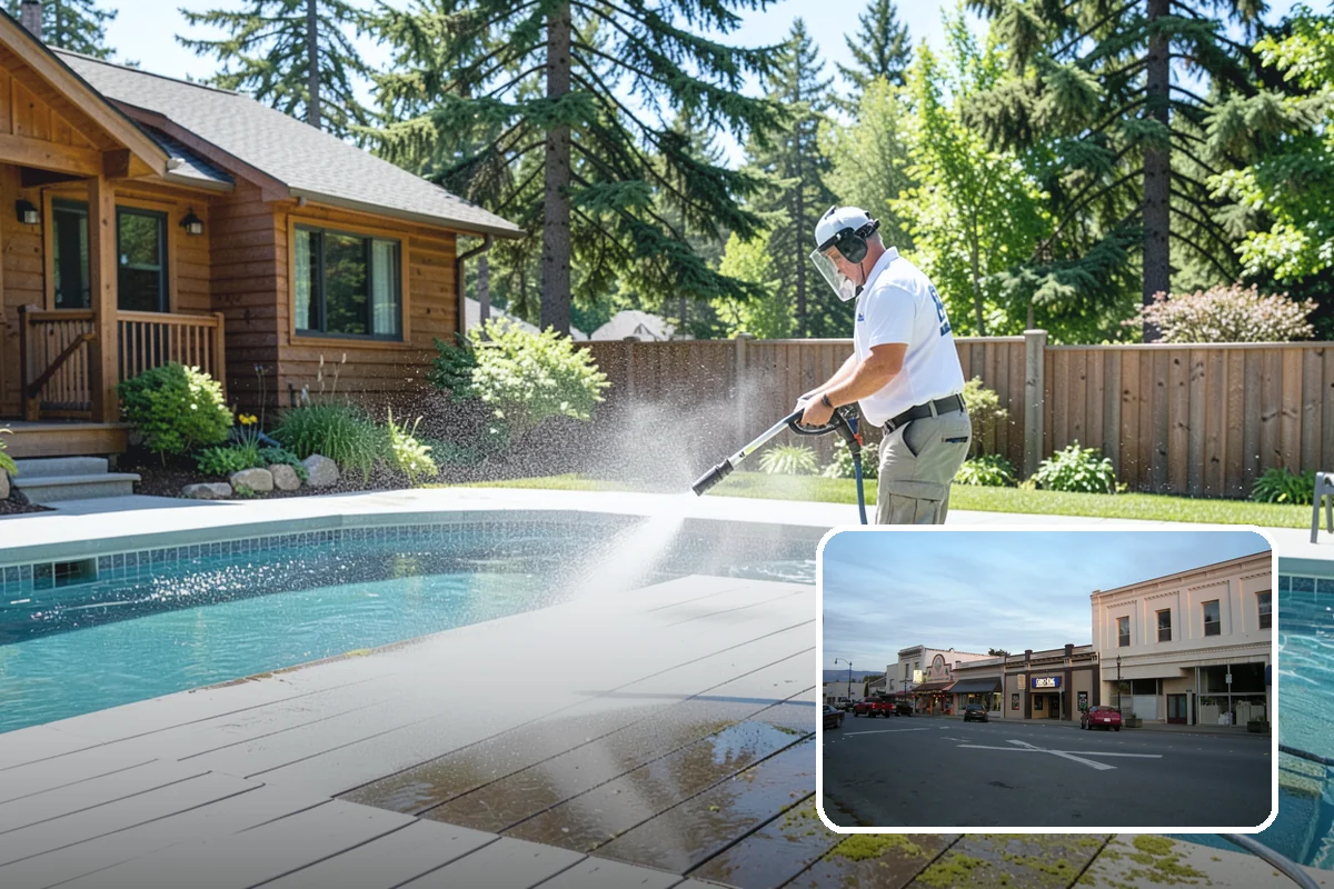 Swing Set Washing in Burlington, Skagit County, WA - Clears mildew from wood frames and grime from metal