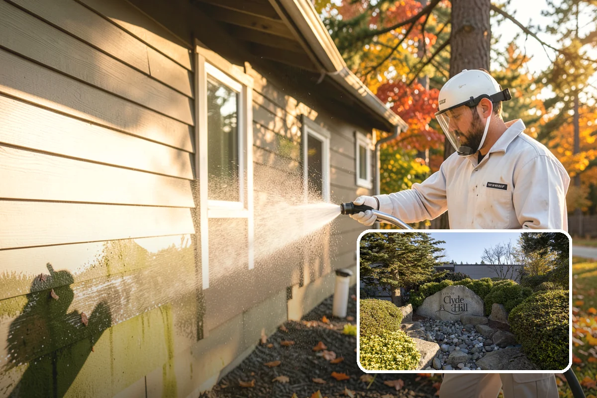 Swing Set Washing in Clyde Hill, King County, WA - Clears mildew from wood frames and grime from metal