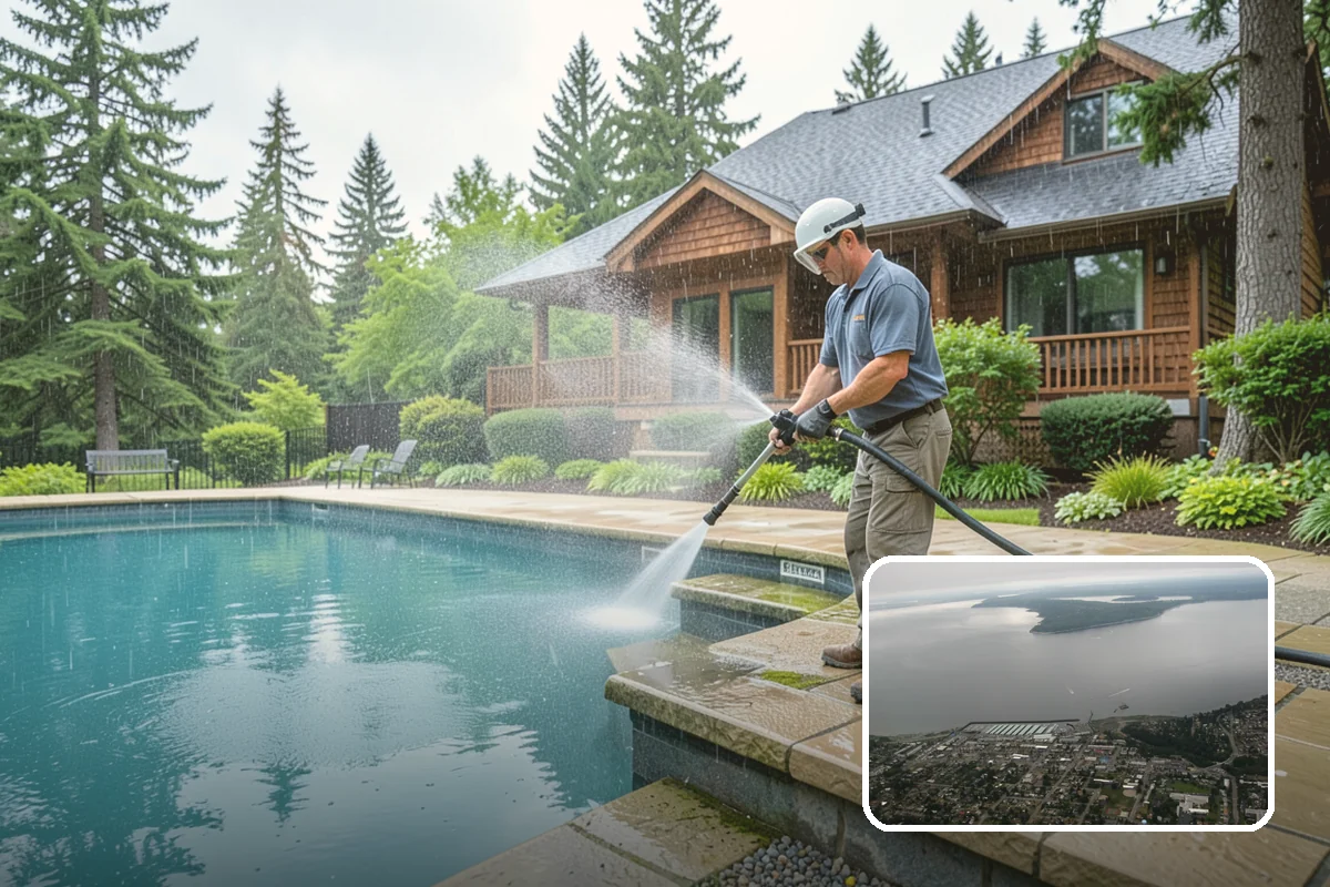 Swing Set Washing in Des Moines, King County, WA - Clears mildew from wood frames and grime from metal