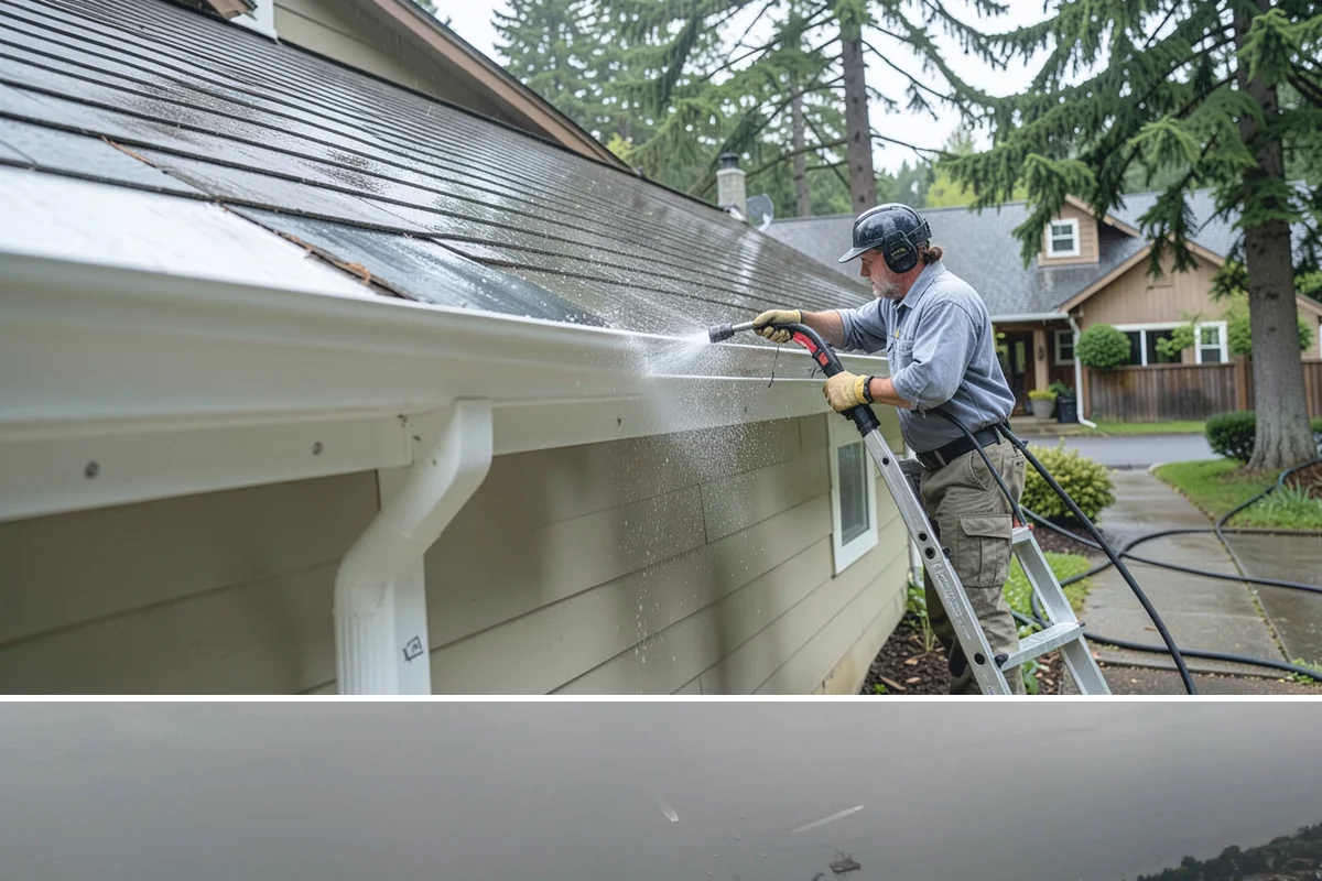 Swing Set Washing in Des Moines, King County, WA - Spring is the right time to wash off the winter's mildew and get the swing set ready for the active summer months.