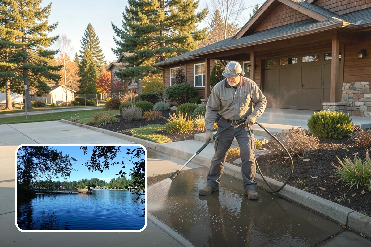 Swing Set Washing in Federal Way, King County, WA - Clears mildew from wood frames and grime from metal