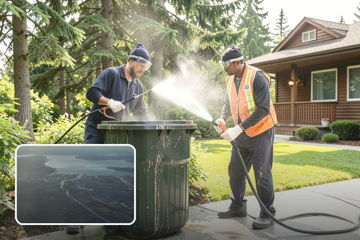 Swing Set Washing in Fife, Pierce County, WA - Clears mildew from wood frames and grime from metal
