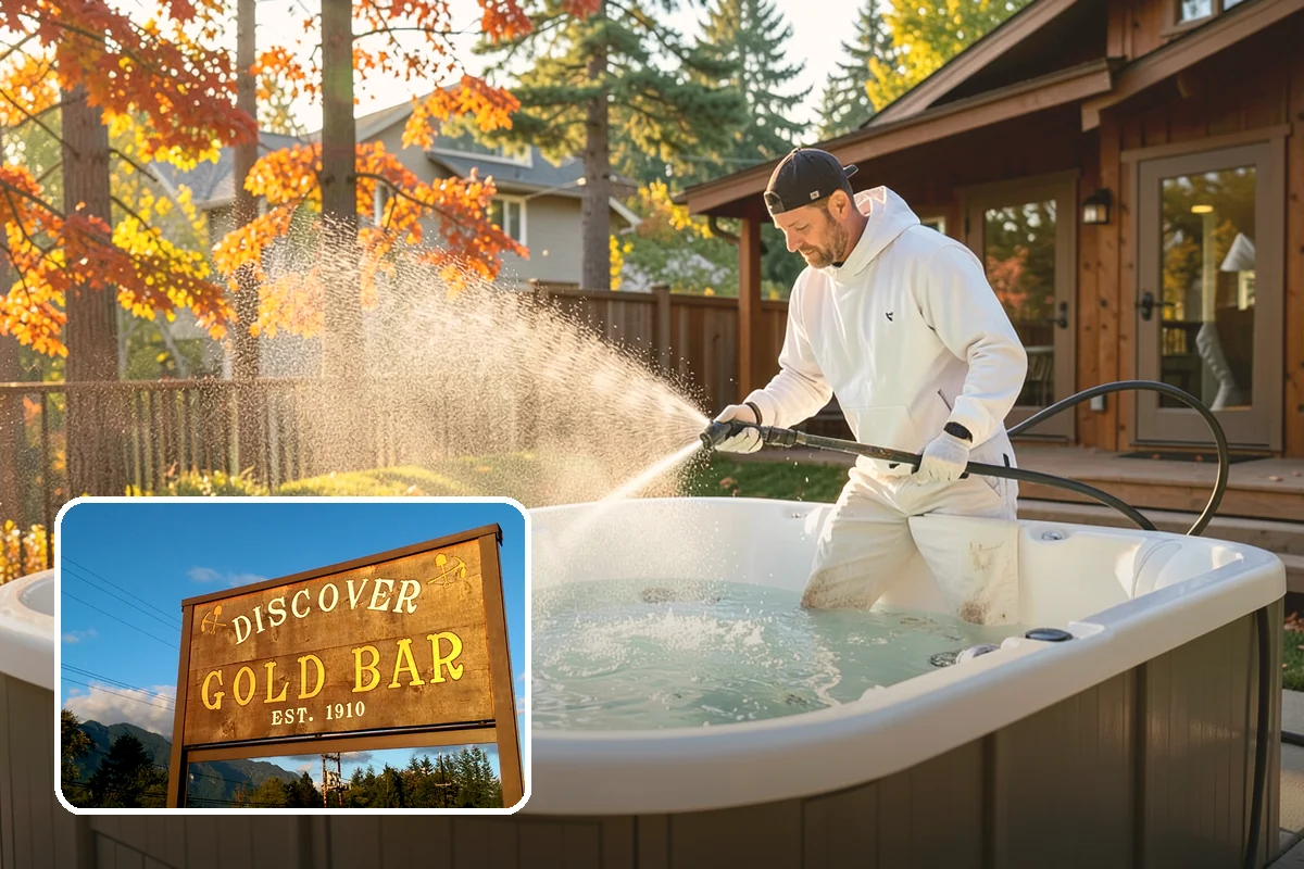 Swing Set Washing in Gold Bar, Snohomish County, WA - Clears mildew from wood frames and grime from metal