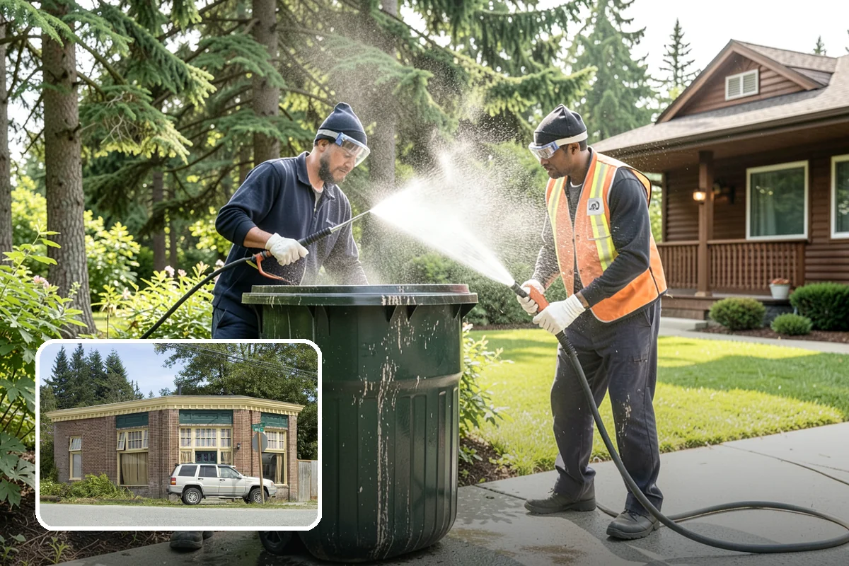 Swing Set Washing in Hamilton, Skagit County, WA - Clears mildew from wood frames and grime from metal