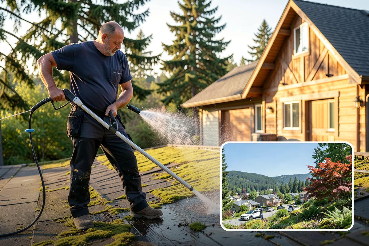 Swing Set Washing in Index, Snohomish County, WA - Clears mildew from wood frames and grime from metal