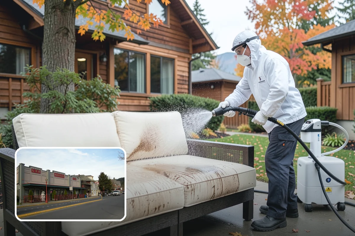 Swing Set Washing in Issaquah, King County, WA - Clears mildew from wood frames and grime from metal