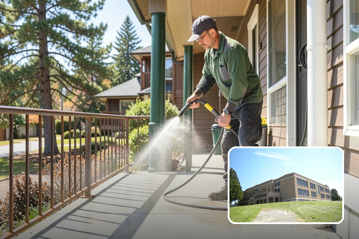 Swing Set Washing in Maple Valley, King County, WA - Clears mildew from wood frames and grime from metal