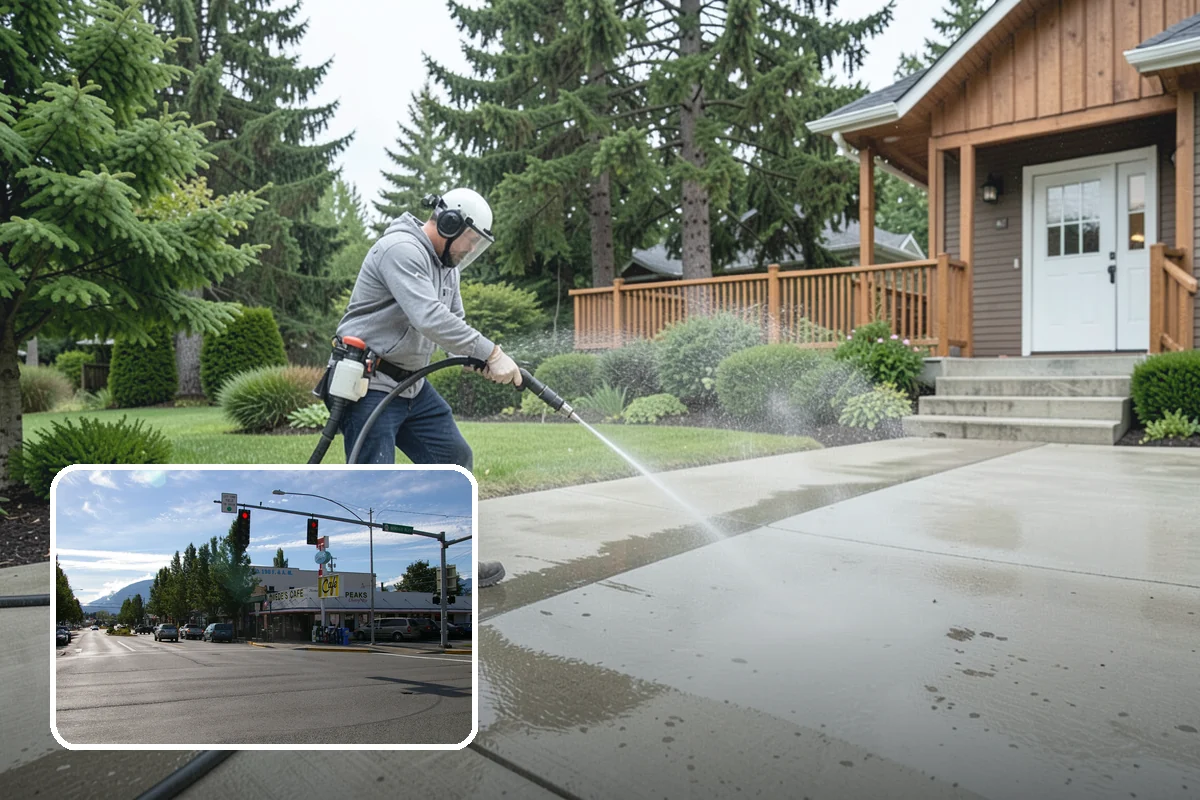 Swing Set Washing in North Bend, King County, WA - Clears mildew from wood frames and grime from metal