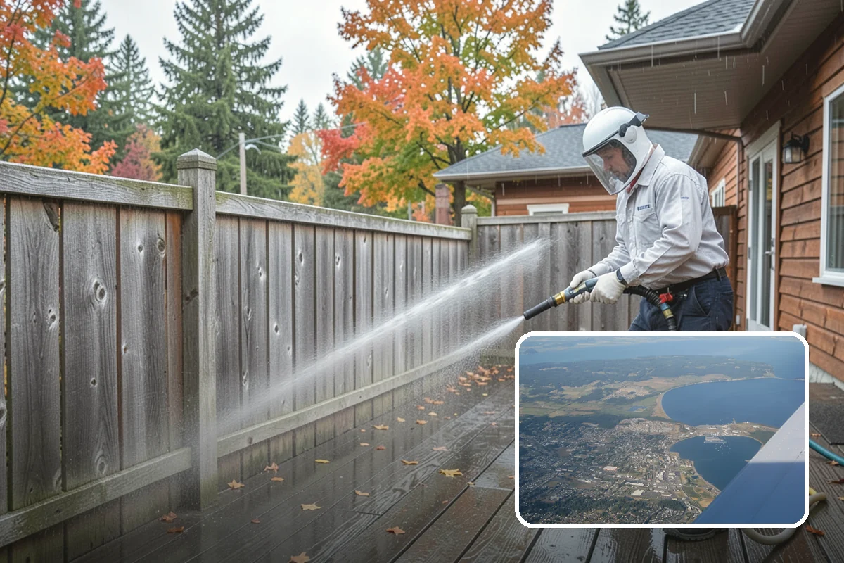 Swing Set Washing in Oak Harbor, Island County, WA - Clears mildew from wood frames and grime from metal