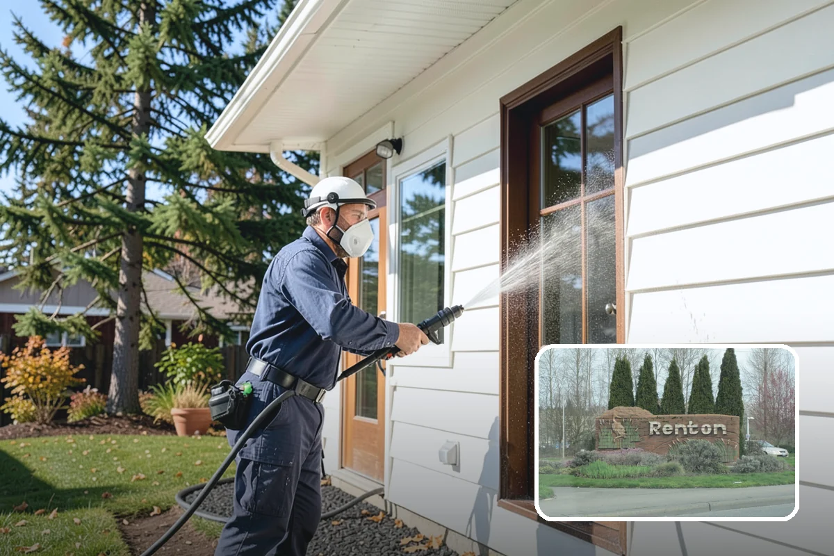 Swing Set Washing in Renton, King County, WA - Clears mildew from wood frames and grime from metal